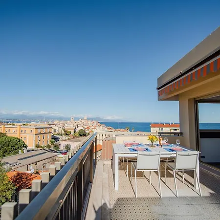 High Standing With Incredible Old And Sea Views Apartamento Antibes
